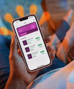 Person using the Halo Asset app to create and track multiple savings goals.